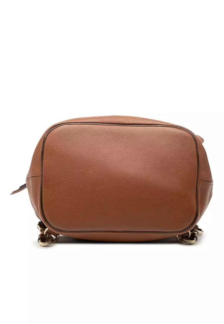 Pre-Loved Chloé Medium Calfskin And Suede Faye Backpack