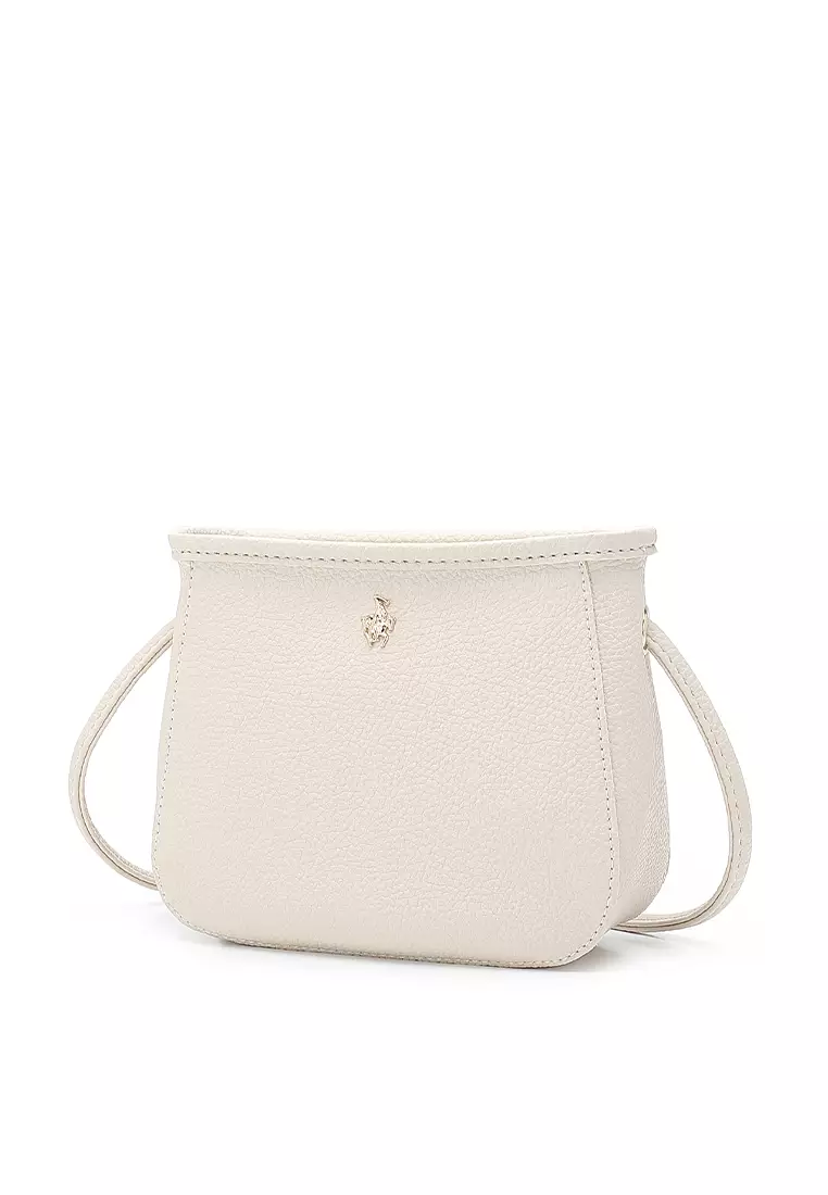 2-In-1 Sling Bag & Zipper Pouch (二合一斜孭袋 & 小袋) - 米黃色