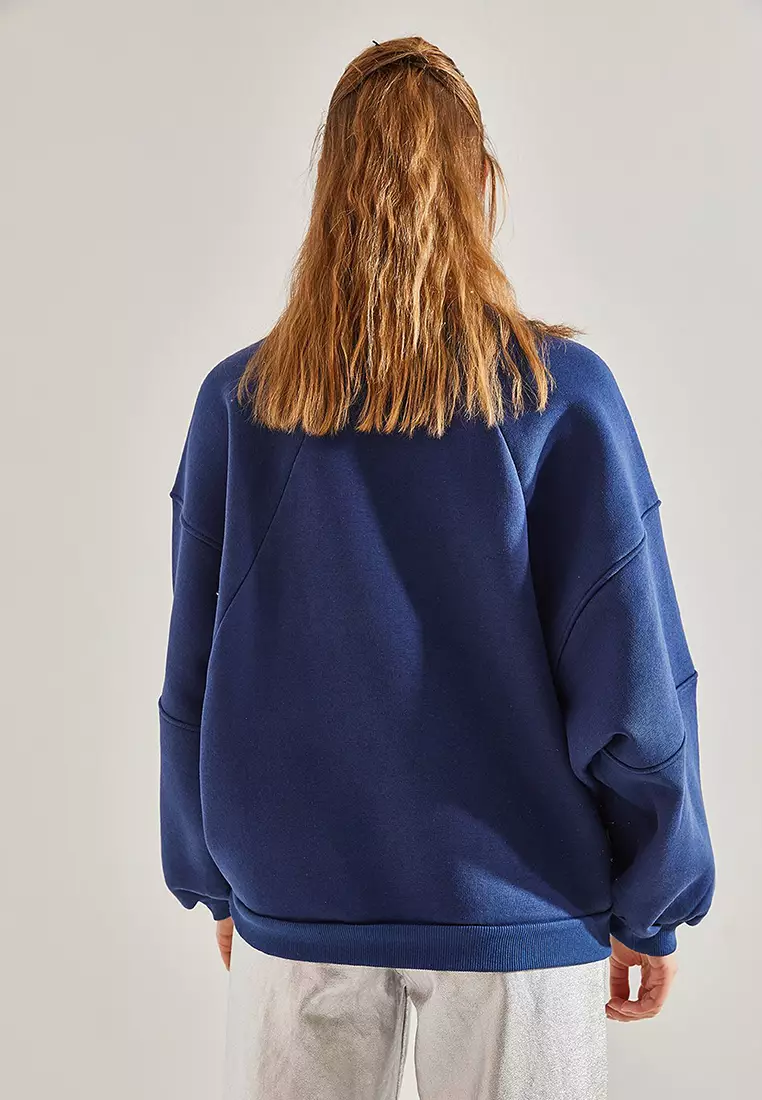 Women's Three Thread Raised Oversize Sweatshirt