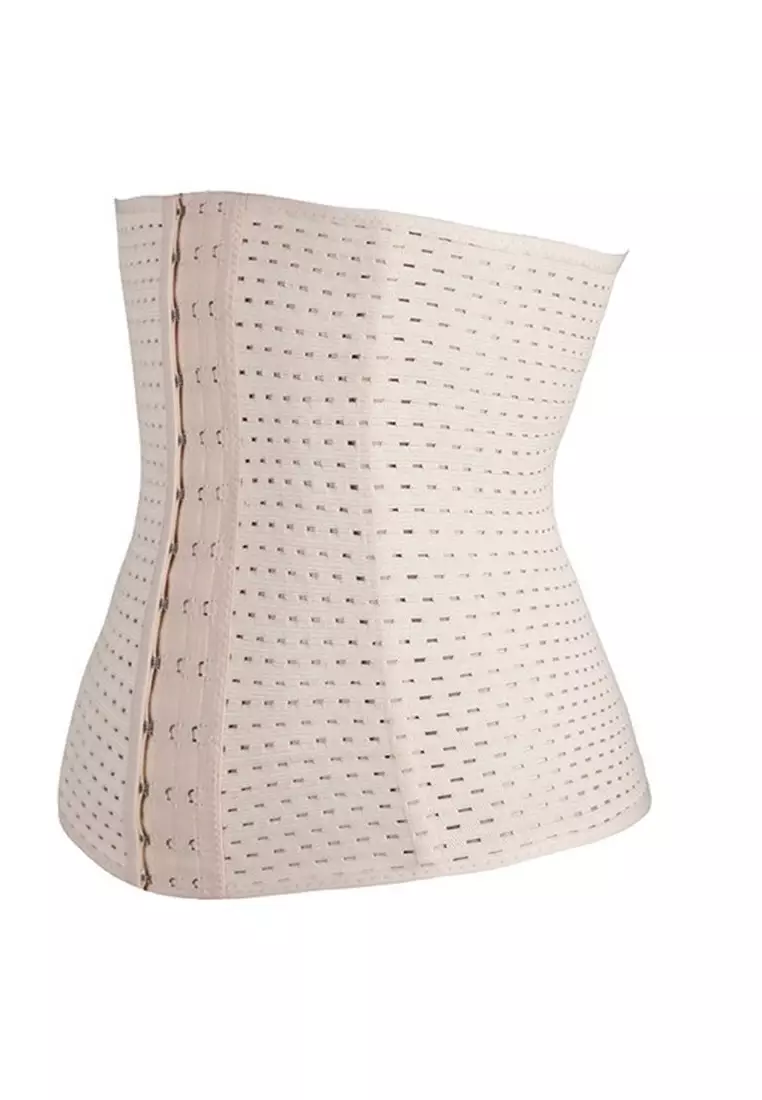 Women Waist Trainer 4 Steel Boned Corset Tummy Shaper