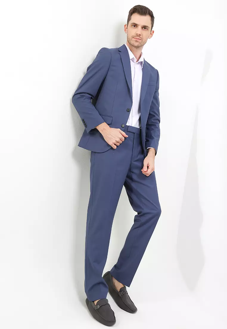 Slim Fit Stretch Suit Trousers