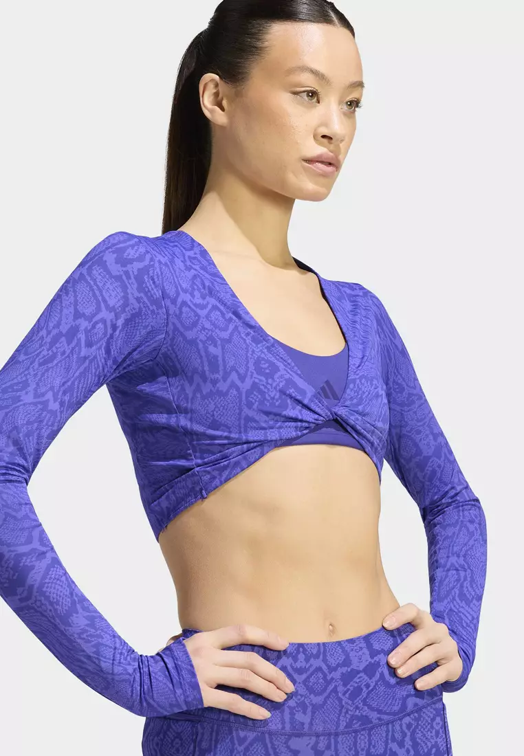 Buy ADIDAS Primelift Workout Snake Twist Reversible Long Sleeves