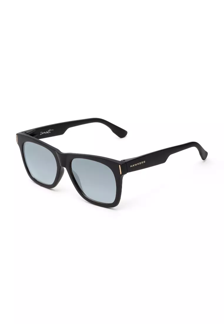 Jual Hawkers HAWKERS Carbon Black Silver SUNSET Asian Fit Sunglasses