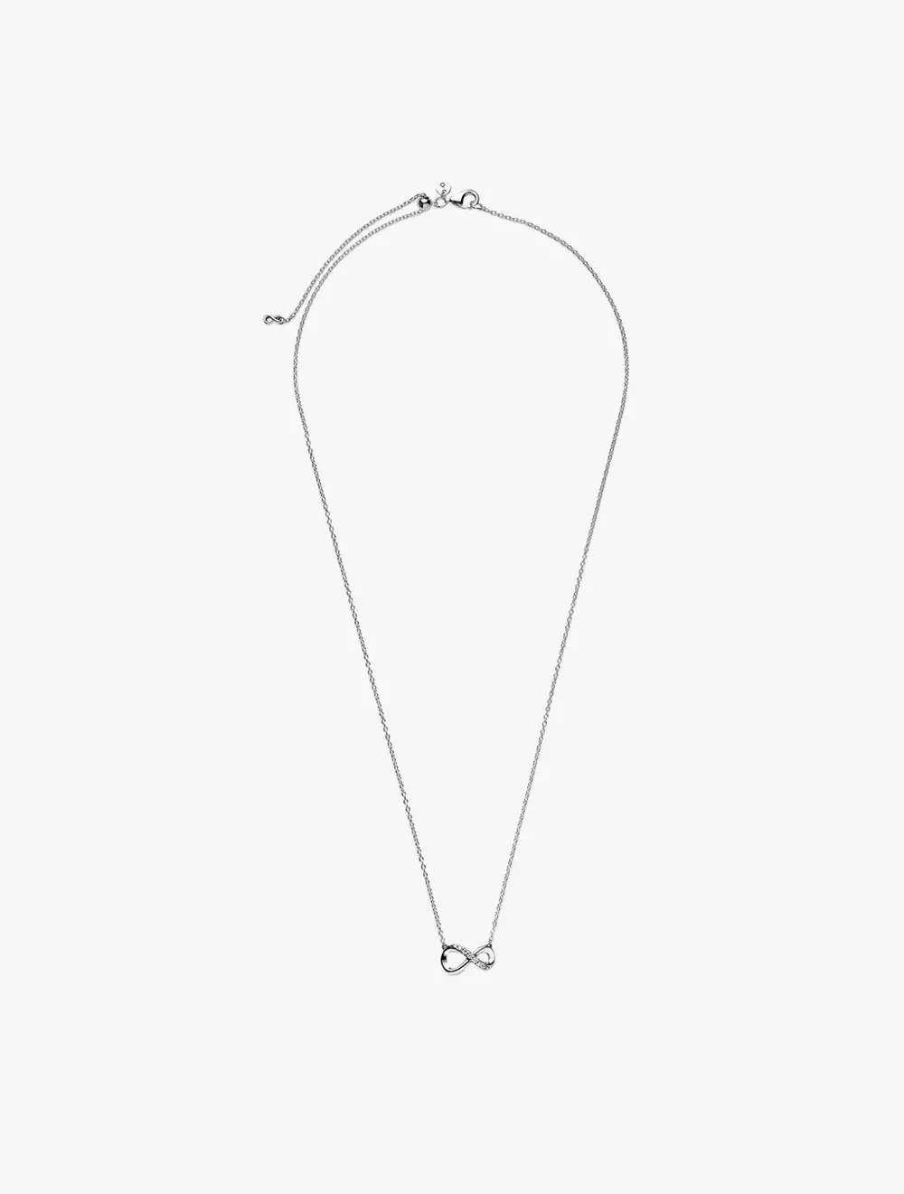 Sparkling infinity Collier Necklace - Silver