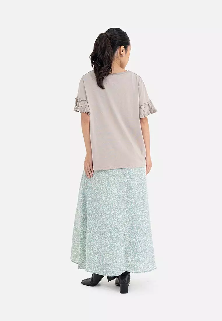 American Holic - Takagi Sleeve Ruffle Pullover