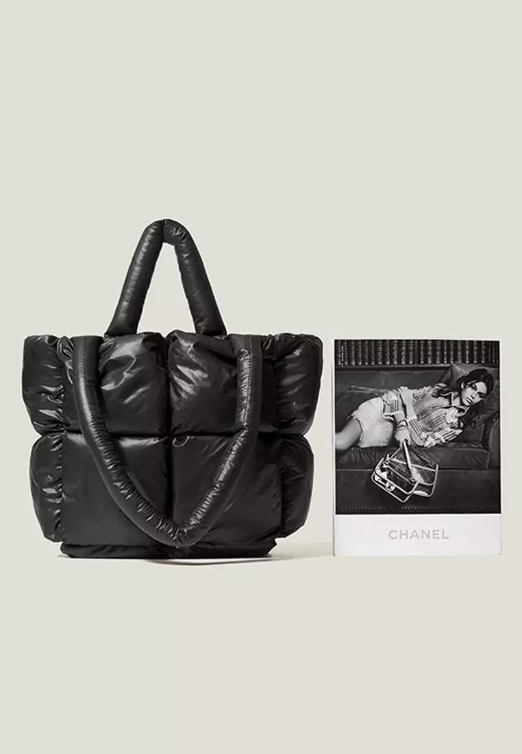 羽絨棉服柔軟方格手提包 HMJ-59-8776