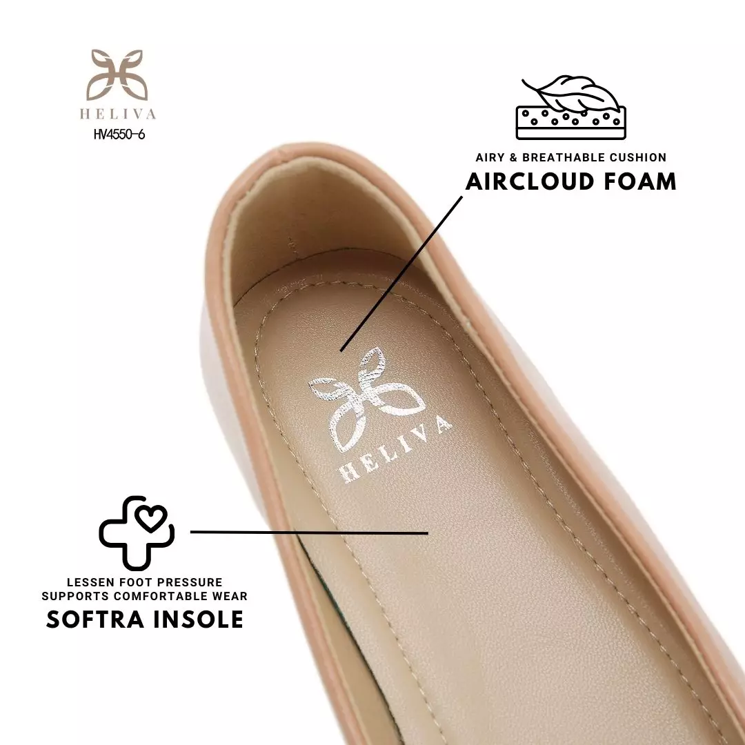 Heliva Miretta Pointed Toe Flats with Luxe Rhinestone Bow & Polished Silhouette HV4550-6