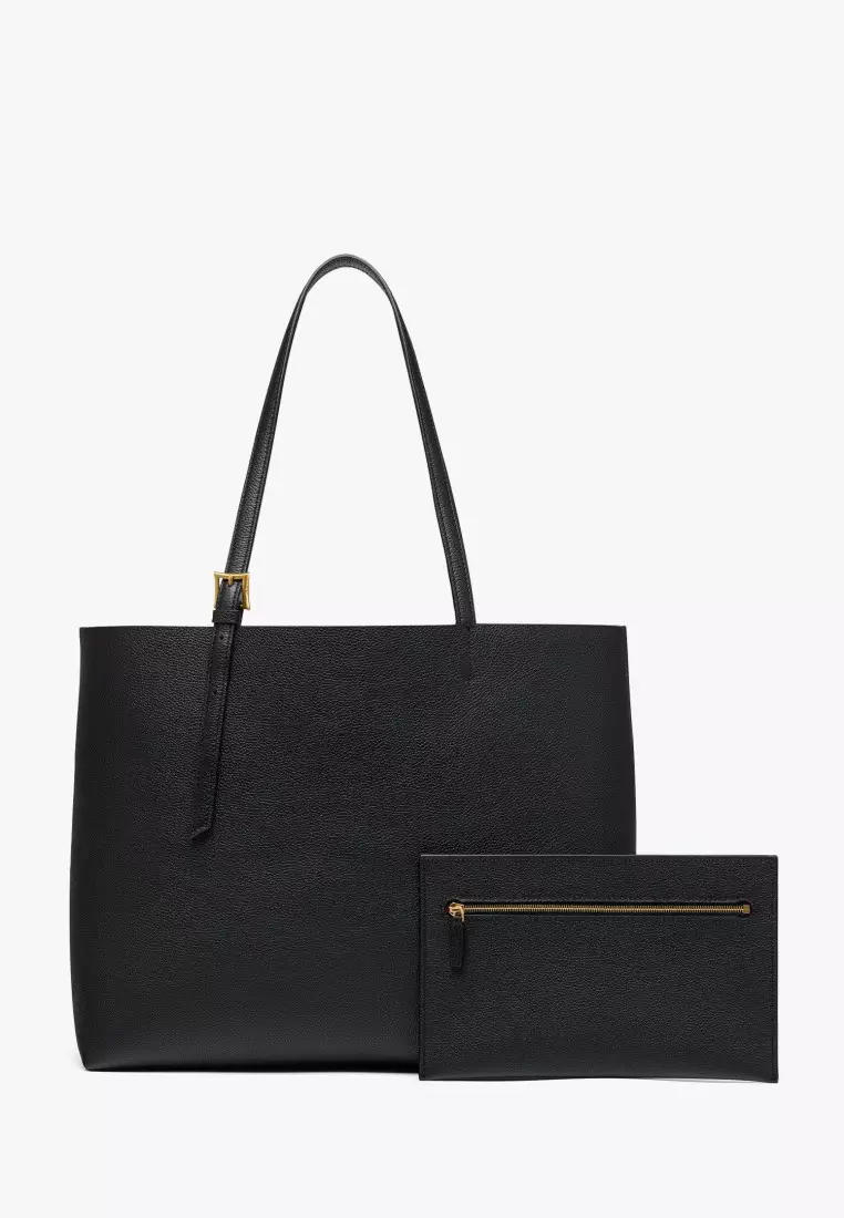 Himmel Shopper in Embossed Logo Leather