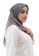 Buttonscarves grey Buttonscarves Maharani Voile Square Dhusar 876B1AA054270BGS_3