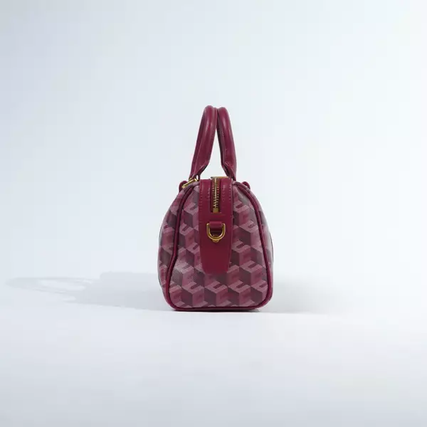 Tas CHRISTY NG ENZO BURGUNDY DUFFLE BAG WITH LS MINI 100% ORIGINAL