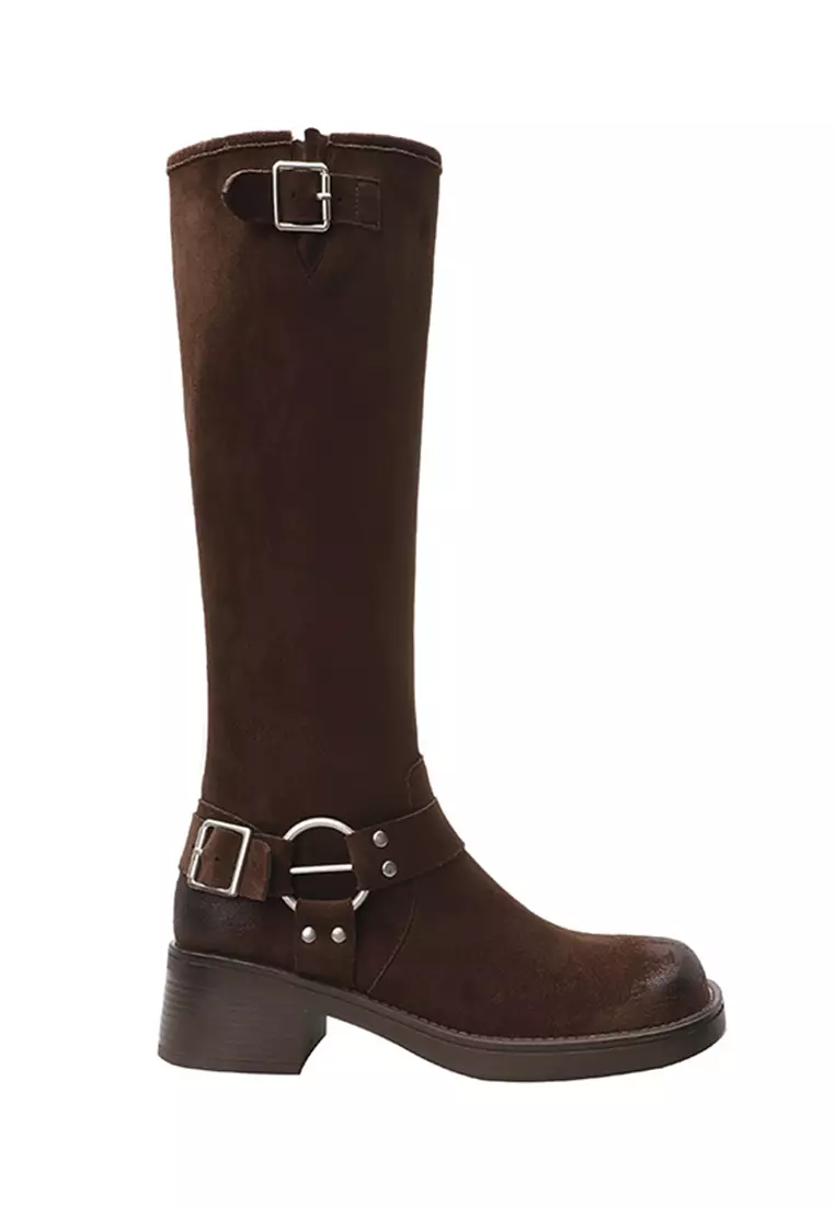 Discount on Twenty Eight Shoes  shoes - SKU: 5CM Square Toe Cowboy Boots TE3218-3