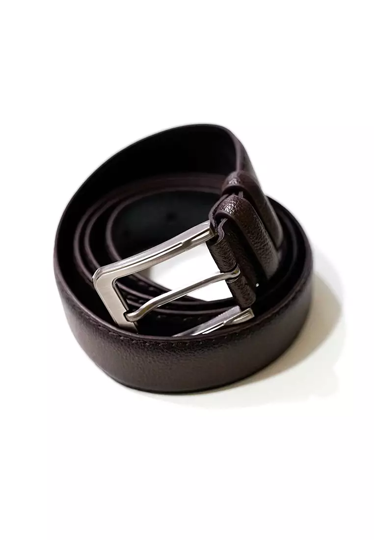 ikat pinggang pria coklat tua ban pinggang sabuk kulit formal pria