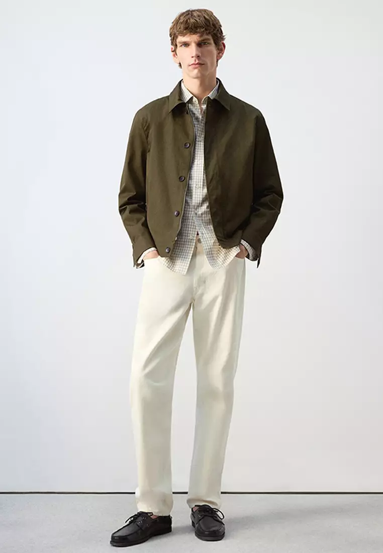 Water-Repellent Jacket With Hidden Zip