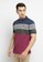 Osella red Osella Baju Pria Polo Shirt Stripe Navy Red 5AF9CAA65A63D7GS_3