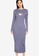 MISSGUIDED blue Overlayer Ribbed Midaxi Dress 4107BAA508DC1BGS_4