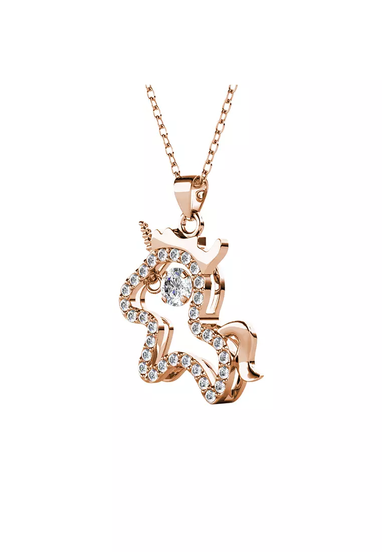 Dancing Shio Pendant Horse ( Kuda ) RG - Kalung Crystal Swarovski by Her Jewellery