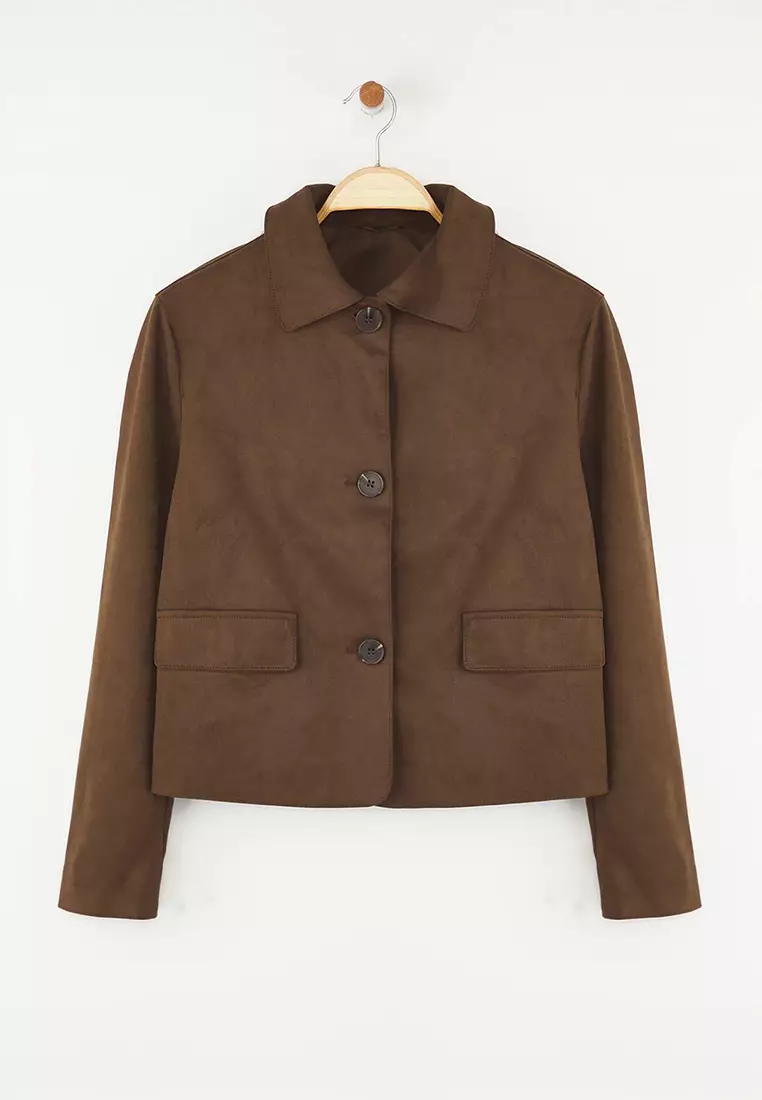 Faux Suede Jacket