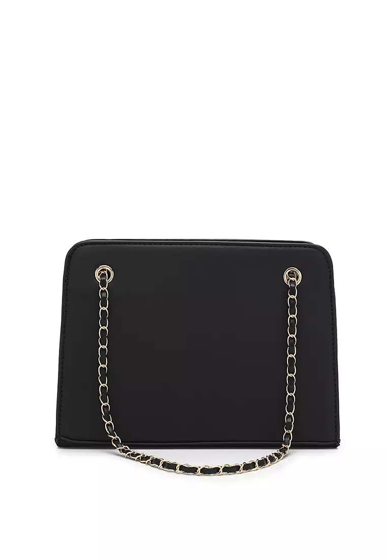 Women's Top Handle Bag / Sling Bag / Crossbody Bag - Black