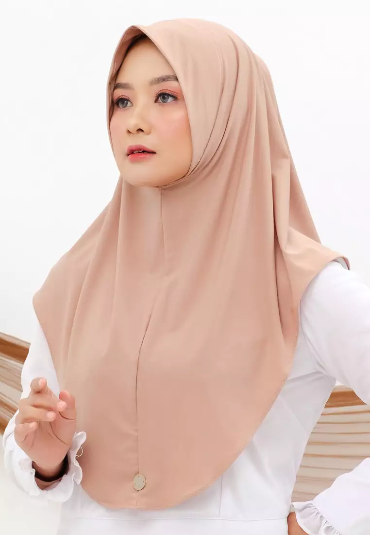 Hijab Jilbab Instan Bergo Super Jersey Cool Tech Wanita Skin