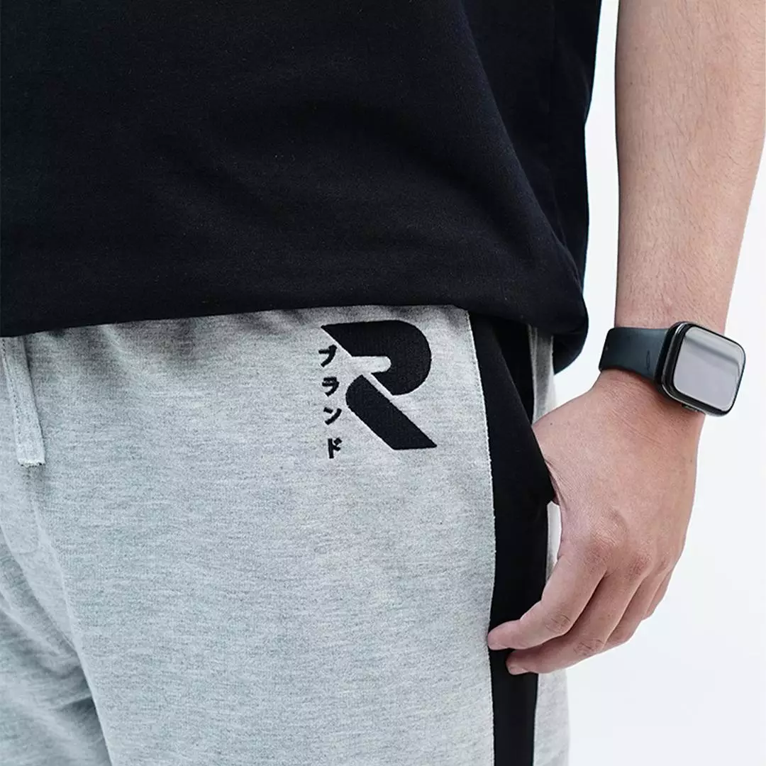 Ryusei Celana Baggy Pria Hayashi Tsa Misty Grey