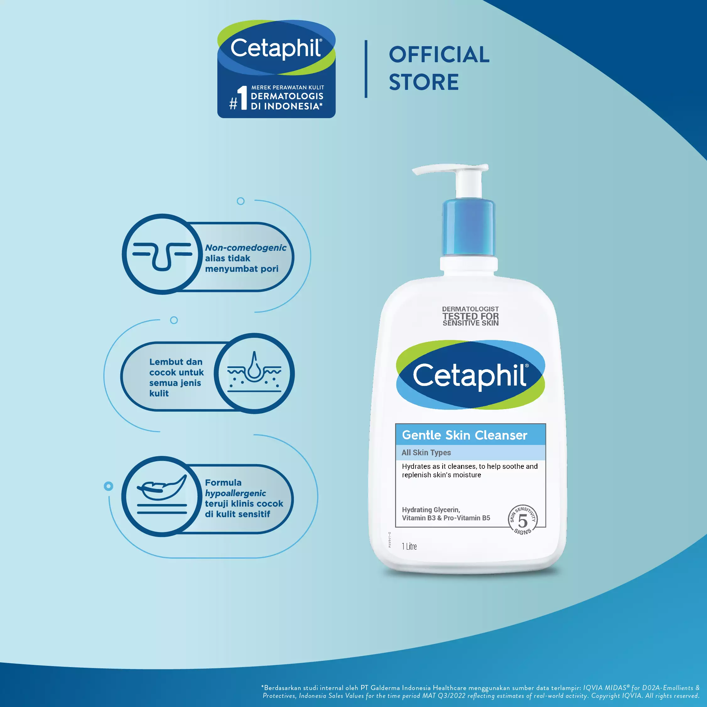 Cetaphil Gentle Skin Cleanser 1000ML