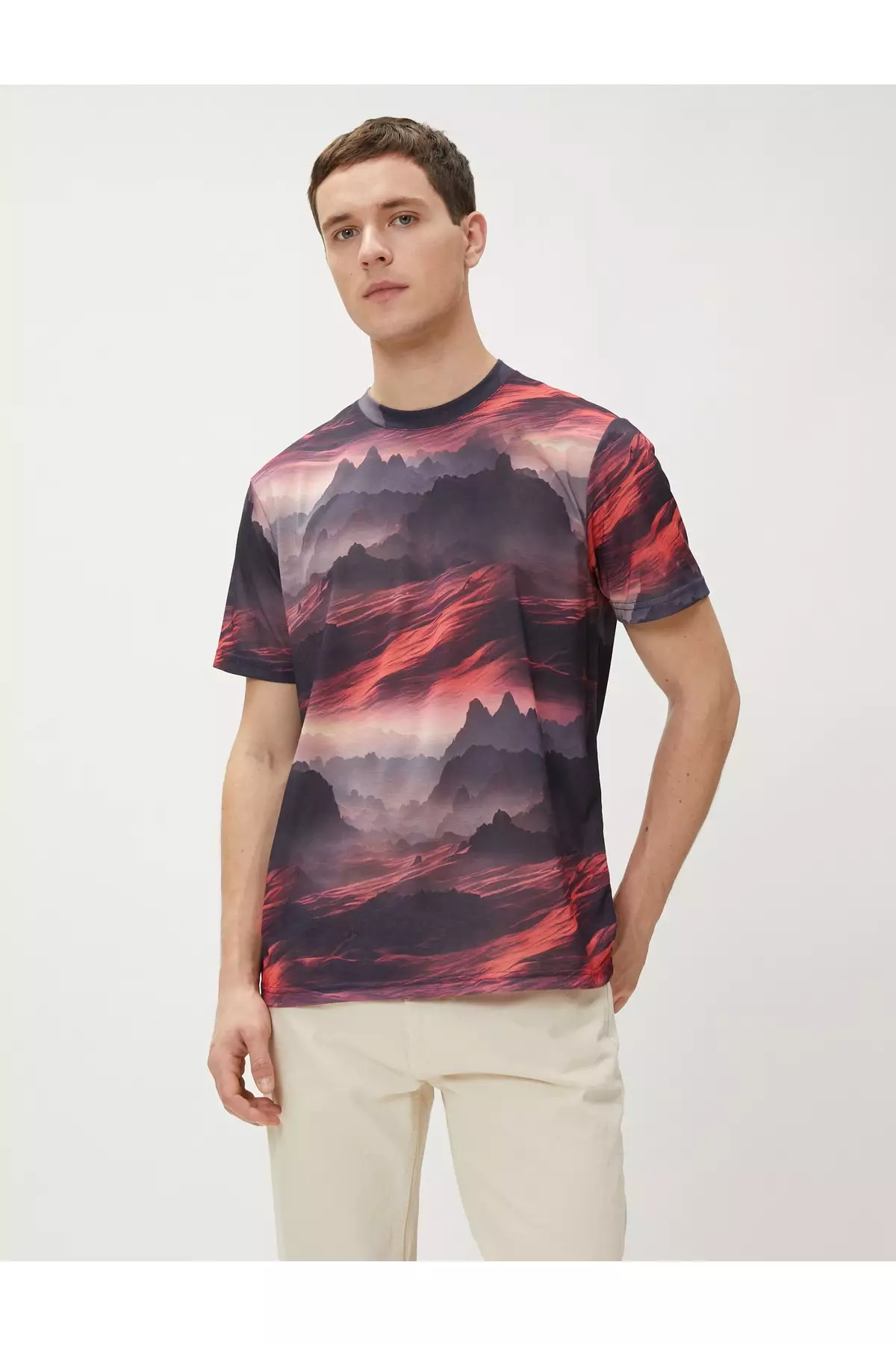 Hollister Core Tech Ombre T-shirt With Logo in Red for Men