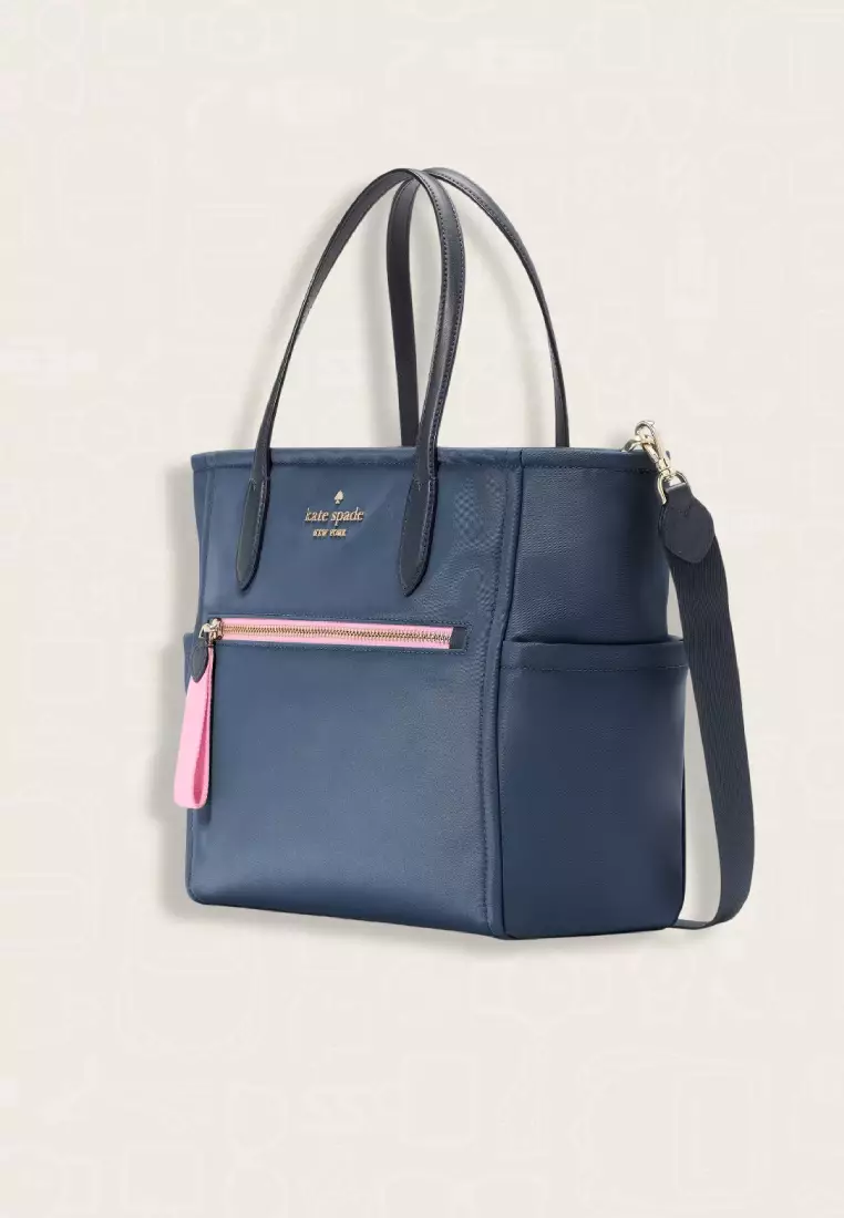 Kate Spade Chelsea Nylon Medium Satchel Bluestone