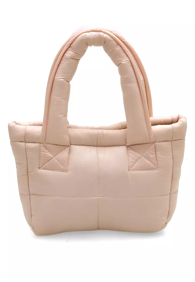 Angelina Pillow Puffy Bag Smooth Texture And High Quality - DustyPink