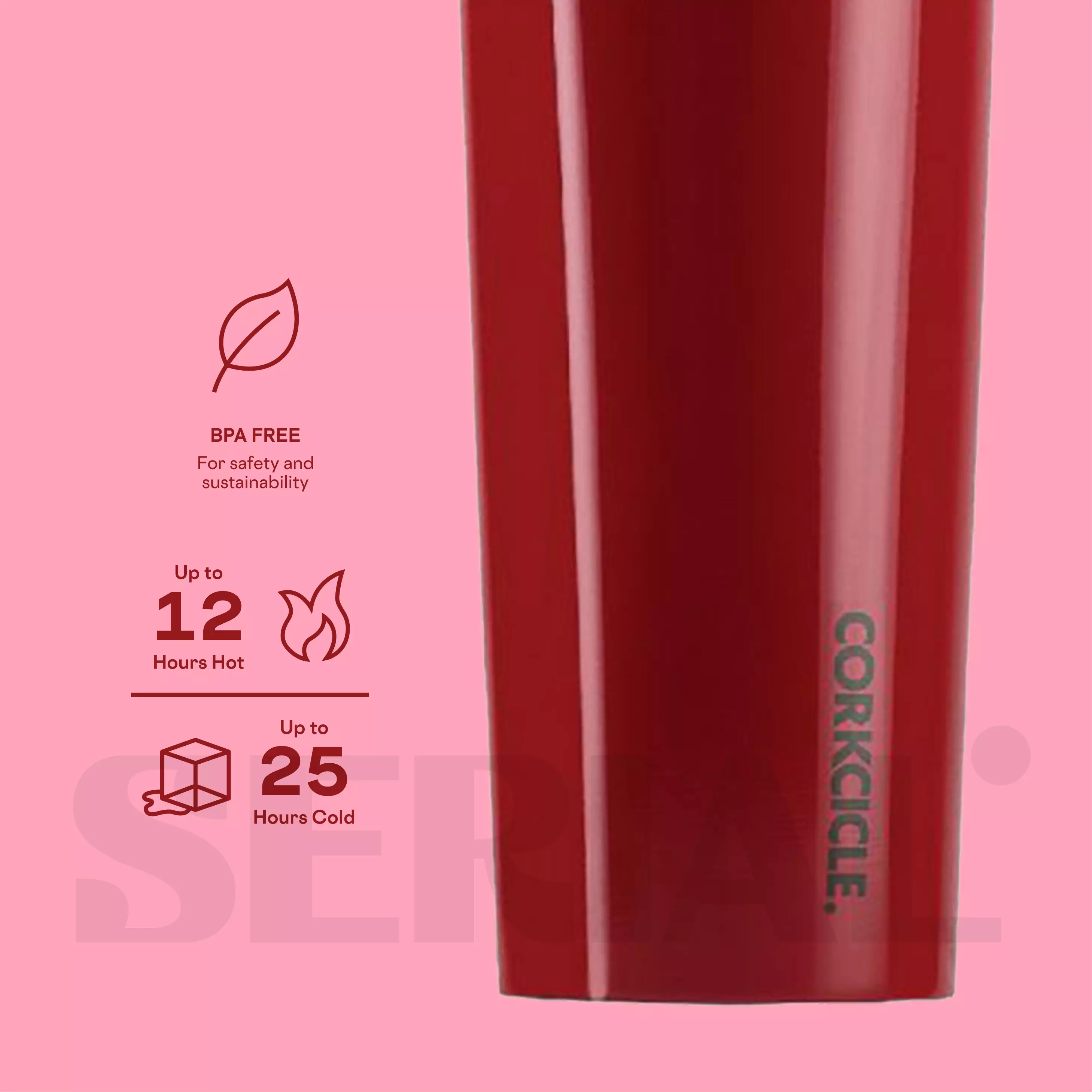 CORKCICLE® Canteen 9oz - Dipped Cherry Bomb