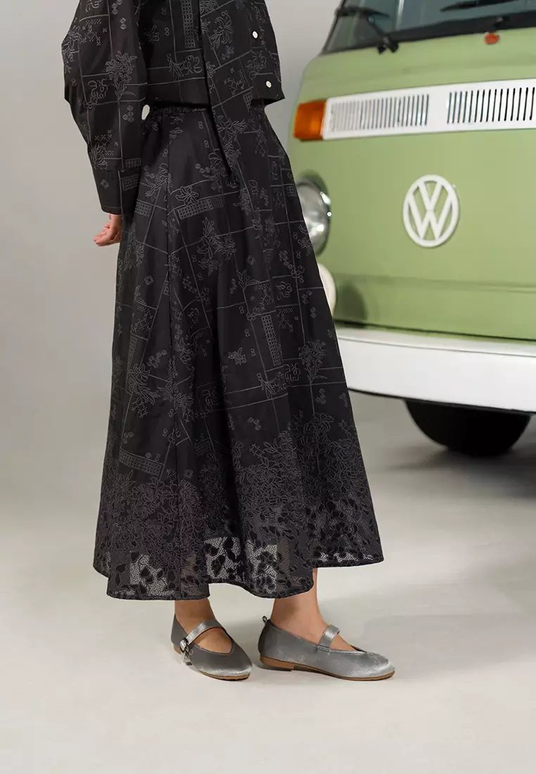 Kami Genna A Line Skirt Black