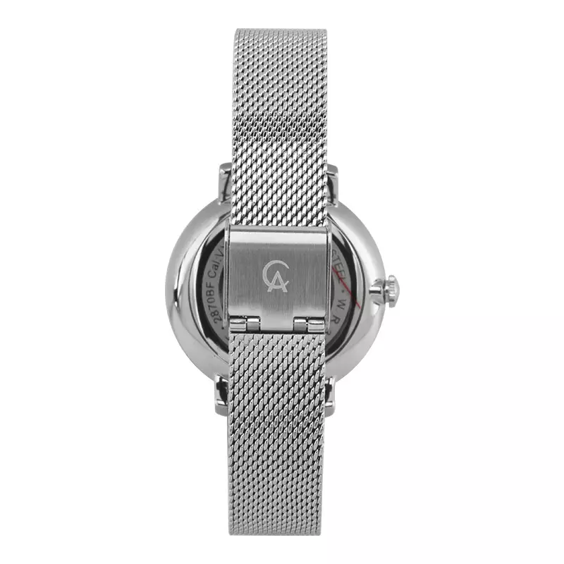 Jam Tangan Wanita Alexandre Christie Passion AC 2870 BF BSSRE Ladies Red Dial Mesh Strap