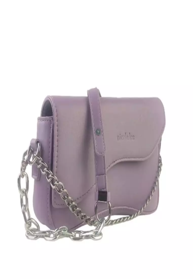 Nicole Lee Tas Wanita Selempang Bahu Shoulder Bag Tas Kerja Hand Bag Casual Branded Ori 3721507301PUR