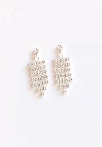 Crystal Korea Fashion silver Korean-made New Anti-sensitivity Gorgeous Rhinestone Earrings 2F58EAC2D3DC62GS_1