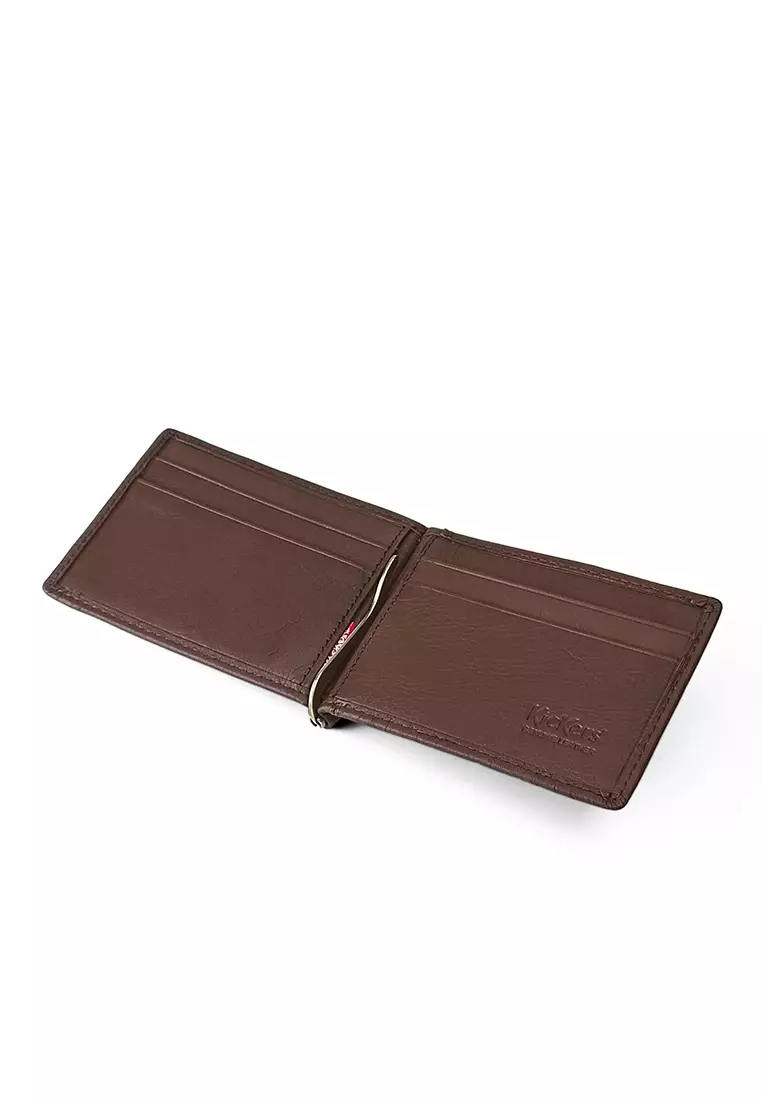 KICKERS Full Grain Cowhide Bi-Fold Money Clip