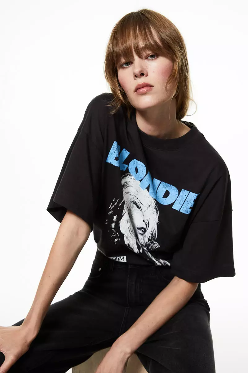 Buy H&M Long printed Tshirt Online ZALORA Malaysia