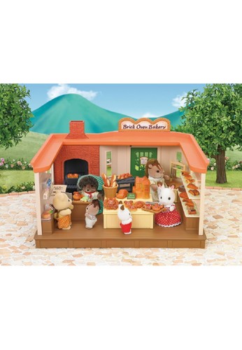 sylvanian families brick oven bakery set