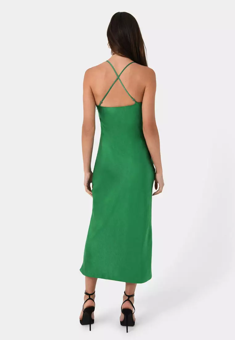 Samaya Satin Midi Dress