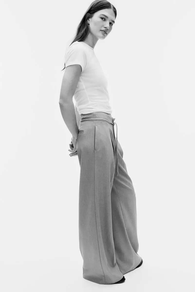 Tailored drawstring trousers