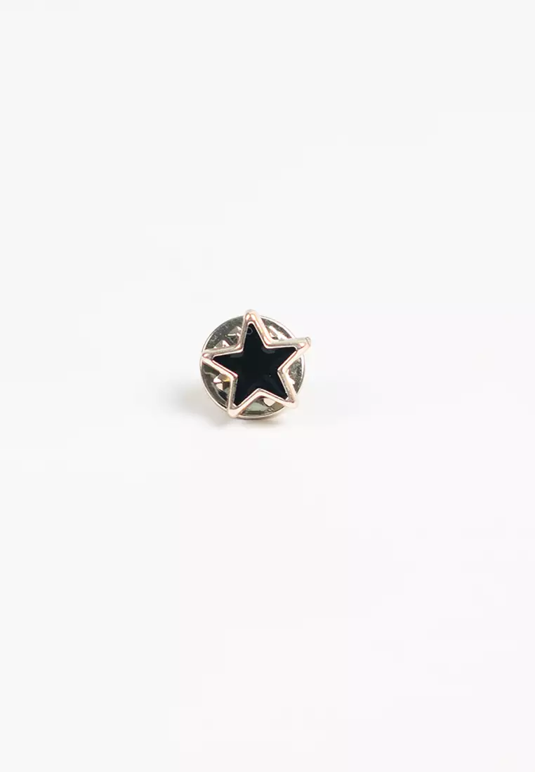 Houseofcuff lapel pin brooch bros untuk jas TUSUK HITAM A06