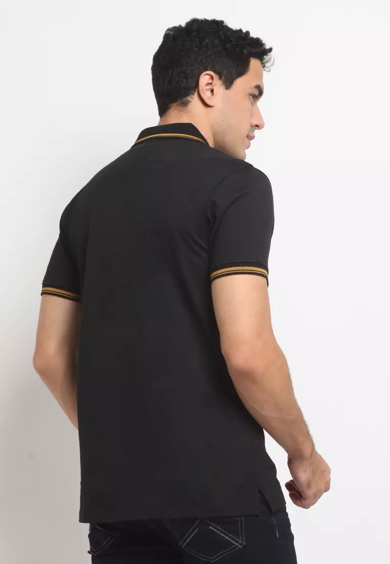 POLICE Polo Shirt Krah Stripes Pria 207200231