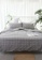 Milliot & Co. grey Jrim Gingham SS 3-pc Fitted Sheet Set D7A5FHLD92C828GS_2