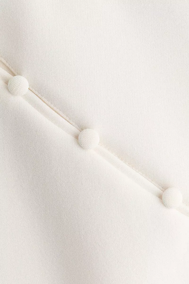 Button-detail cap-sleeved top