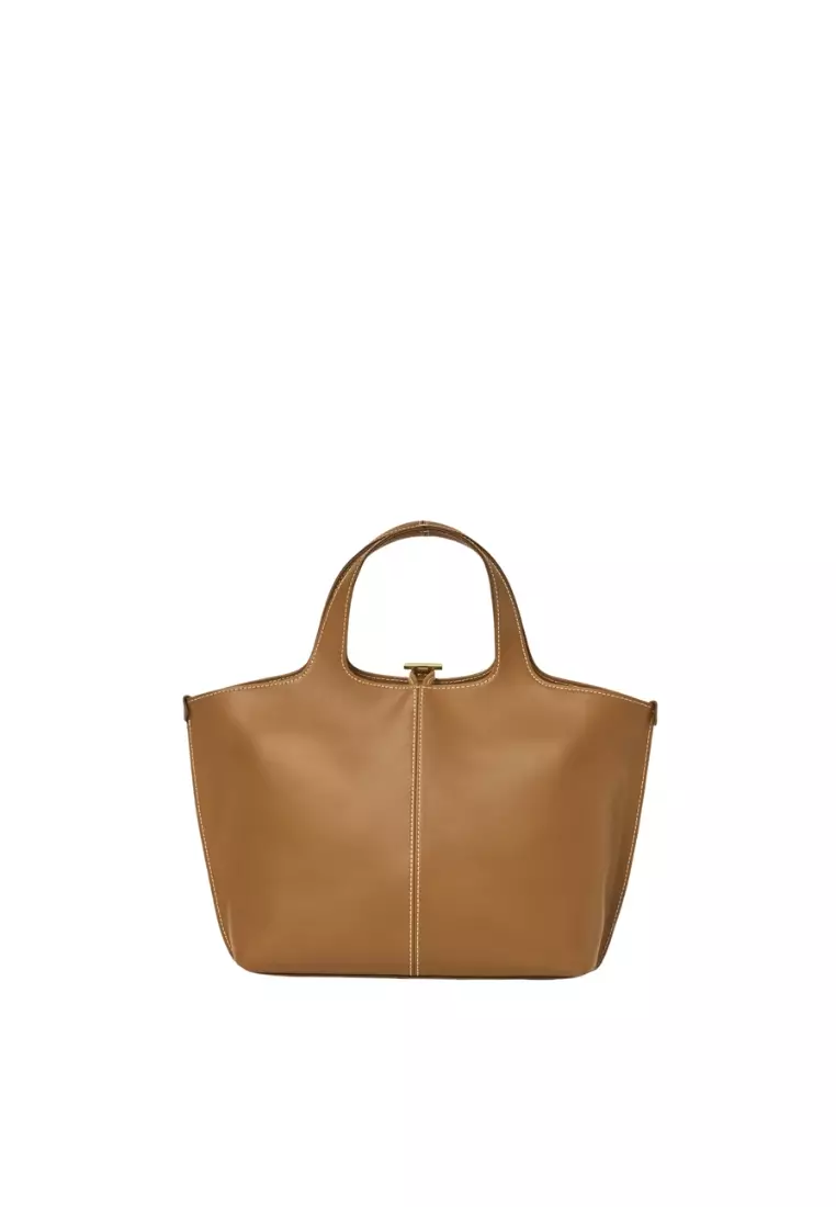 Panier Tote Bag - Tan brown