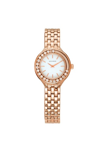 Aries Gold bronze Aries Gold VX00A White Dial Rose Gold Stainless Steel Women Watch L 5041 RG-MP 5A00CACBA1F486GS_1