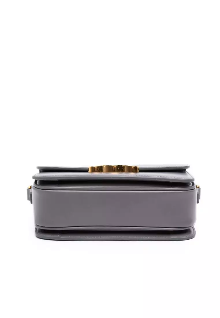 Pre-Loved Celine Teen Shiny Calfskin Triomphe Crossbody