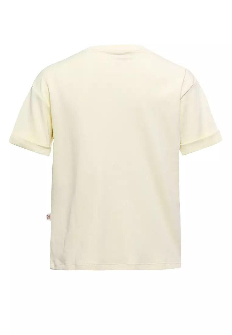 Pito Dito Girl Gingernut T-shirt Pendek anak Kuning Muda - Size 4