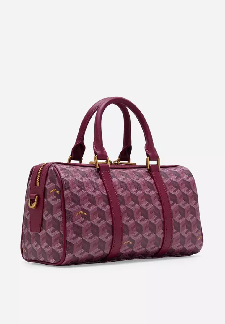 Enzo Mini Duffle Bag Burgundy
