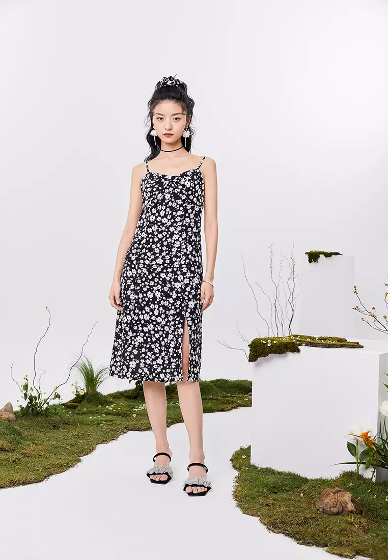 Black floral new arrivals cami dress