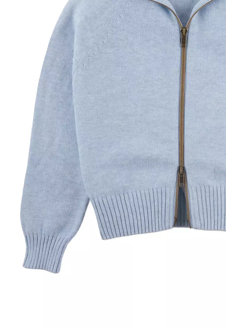 Malcolm Knitted Cardigan with Double Zip