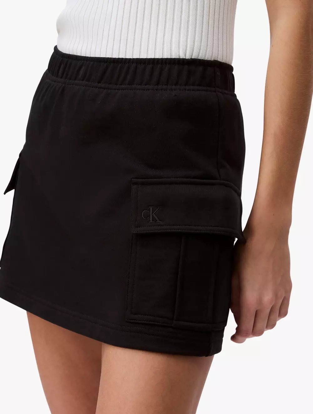 Calvin Klein -  Terry Cargo Mini Skirt